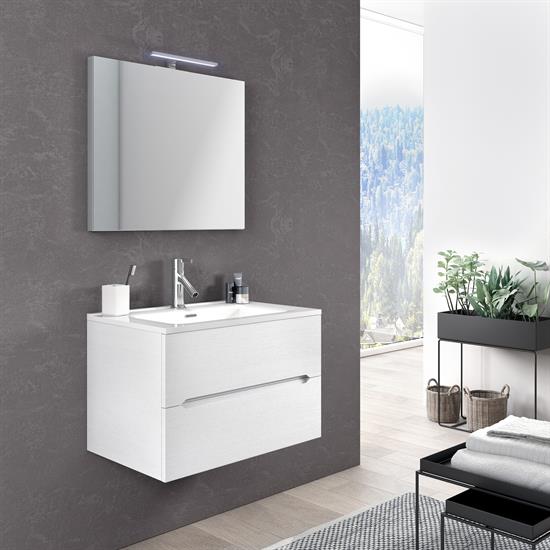 COMP EASY AFRODITE LARICE BIANCO C/LAVABO CM70