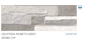 CANTERA MURETTO GREY 20X60 1^SC